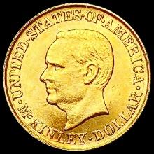 1916 McKinley Rare Gold Dollar CHOICE BU