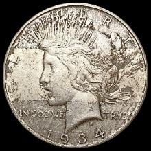1934-D Silver Peace Dollar NEARLY UNCIRCULATED