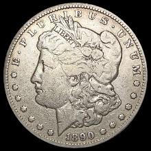 1890-CC Tailbar Morgan Silver Dollar LIGHTLY CIRCU