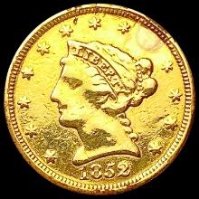 1852 $2.50 Gold Quarter Eagle NICELY CIRCULATED