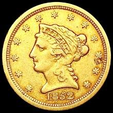 1852-O $3 Gold Piece LIGHTLY CIRCULATED