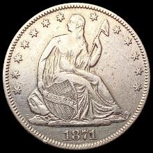 1871 Seated Liberty Half Dollar CLOSELY UNCIRCULATED