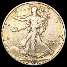 1918-S Walking Liberty Half Dollar CLOSELY UNCIRCULATED