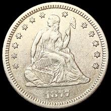 1877-CC Seated Liberty Quarter CLOSELY UNCIRCULATED
