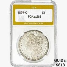 1879-O Morgan Silver Dollar PGA MS63