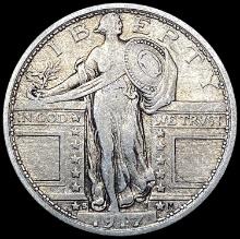 1917-S T1 Standing Liberty Quarter NEARLY UNCIRCULATED