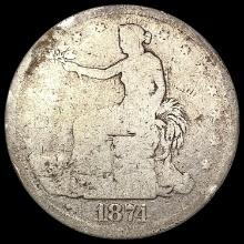 1874 Silver Trade Dollar NICELY CIRCULATED