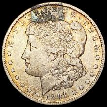 1891-CC Morgan Silver Dollar NEARLY UNCIRCULATED