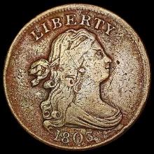 1803 Draped Bust Half Cent LIGHTLY CIRCULATED