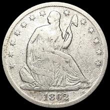 1862-S Seated Liberty Half Dollar NEARLY UNCIRCULATED