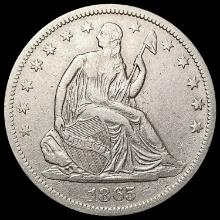 1865-S Seated Liberty Half Dollar CLOSELY UNCIRCULATED