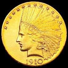 1910-D $10 Gold Eagle GEM BU