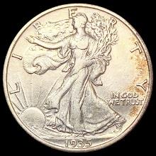 1935-S Walking Liberty Half Dollar CLOSELY UNCIRCULATED