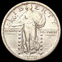 1918-D Standing Liberty Quarter CLOSELY UNCIRCULATED