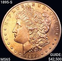 1895-S Morgan Silver Dollar GEM BU