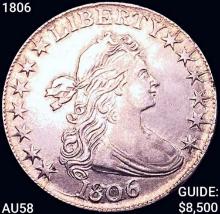 1806 Draped Bust Half Dollar CHOICE AU