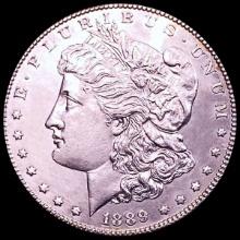 1889-CC Morgan Silver Dollar CHOICE BU+