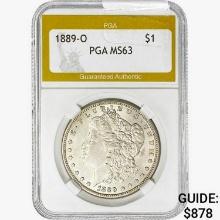 1889-O Morgan Silver Dollar PGA MS63