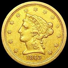 1843-O $2.50 Gold Quarter Eagle CLOSELY UNCIRCULATED