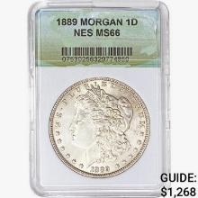 1889 Morgan Silver Dollar NES MS66