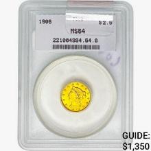 1906 $2.50 Gold Quarter Eagle TCGS MS64