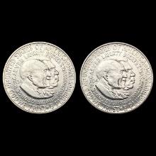 1954-D,S Washington-Carver Half Dollars [2 Coins] UNCIRCULATED