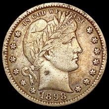 1898-S Barber Quarter LIGHTLY CIRCULATED
