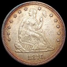 1876 Seated Liberty Quarter CLOSELY UNCIRCULATED