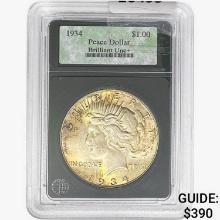 1934 Silver Peace Dollar   UNC