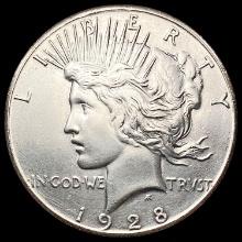 1928 Silver Peace Dollar CHOICE AU
