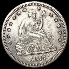 1877-CC Seated Liberty Quarter CLOSELY UNCIRCULATED