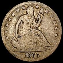 1866-S Seated Liberty Half Dollar NICELY CIRCULATED