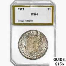 1921 Morgan Silver Dollar PCI MS64