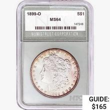 1899-O Morgan Silver Dollar NTC MS64