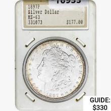1897P Morgan Silver Dollar HannesTulving MS63