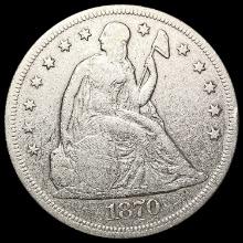 1870 Seated Liberty Dollar NICELY CIRCULATED