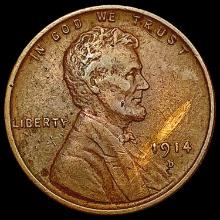 1914-D Wheat Cent NEARLY UNCIRCULATED