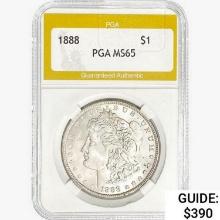 1888 Morgan Silver Dollar PGA MS65