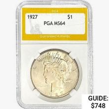 1927 Silver Peace Dollar PGA MS64