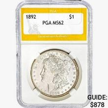 1892 Morgan Silver Dollar PGA MS62