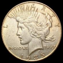 1835 Silver Peace Dollar CLOSELY UNCIRCULATED