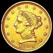1851 $2.50 Gold Quarter Eagle CLOSELY UNCIRCULATED
