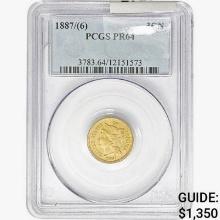 1887/(6) Nickel Three Cent PCGS PR64