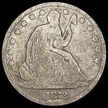1872 Seated Liberty Half Dollar NICELY CIRCULATED