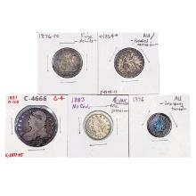 [5] 1831-1896 US Varied Coinage