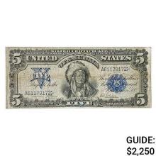 FR. 271 1899 $5 FIVE DOLLARS CHIEF SILVER CERTIFICATE CURRENCY NOTE VERY FINE