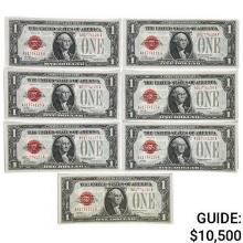 (7) CONSECUTIVE FR. 1500 1928 $1 ONE DOLLAR LEGAL TENDER UNITED STATES NOTES GEM UNCIRCULATED