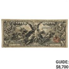 FR. 268 1896 $5 FIVE DOLLARS EDUCATIONAL SILVER CERTIFICATE CURRENCY NOTE VERY FINE