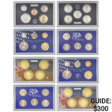 2007-2018 US Proof Mint Sets W/Silver [38 Coins]