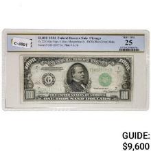 FR. 2211-Gm 1934 $1,000 ONE THOUSAND FRN FEDERAL RESERVE NOTE CHICAGO, IL PCGS BANKNOTE VERY FINE-25